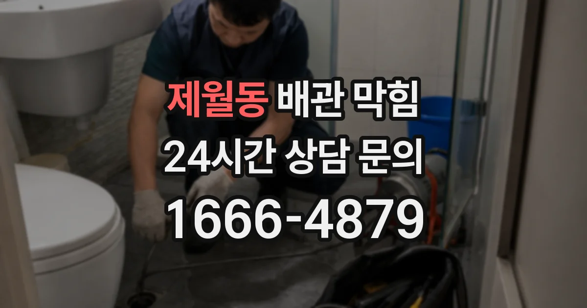 제월동 배관 막힘