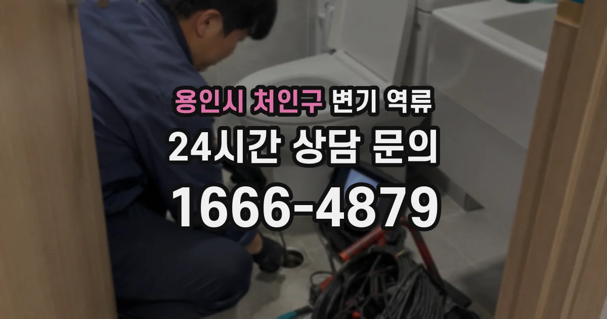용인시 처인구 변기 역류