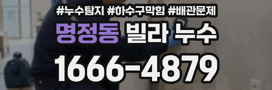 명정동 빌라 누수