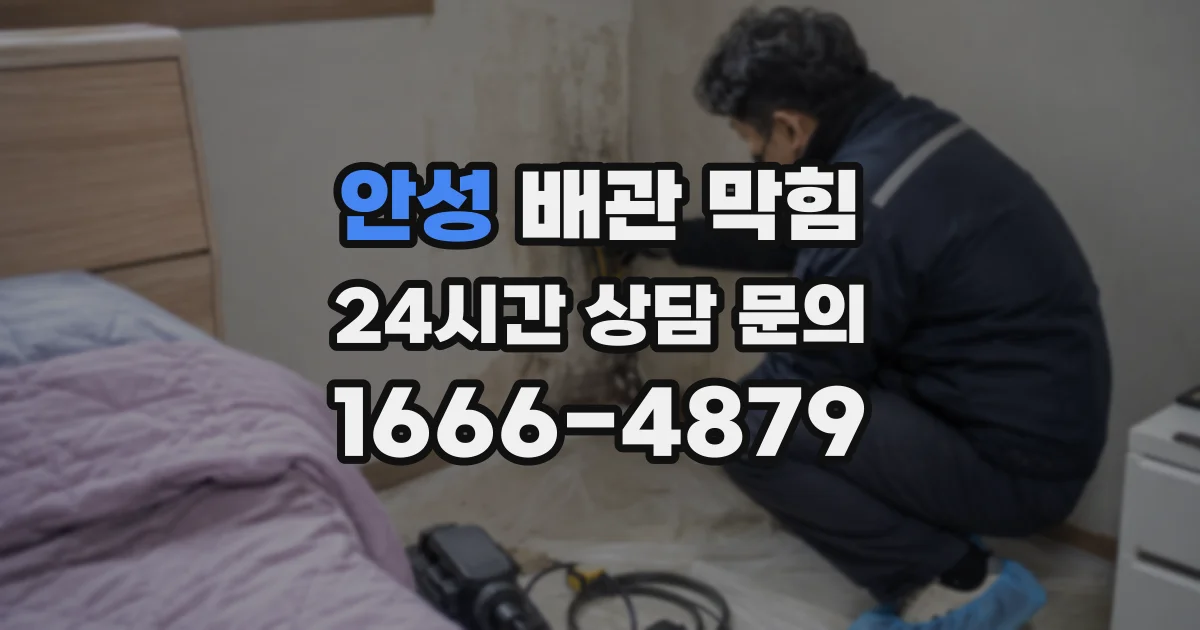 안성 배관 막힘