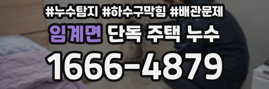 임계면 단독 주택 누수