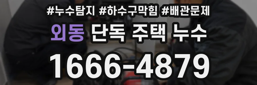 외동 단독 주택 누수