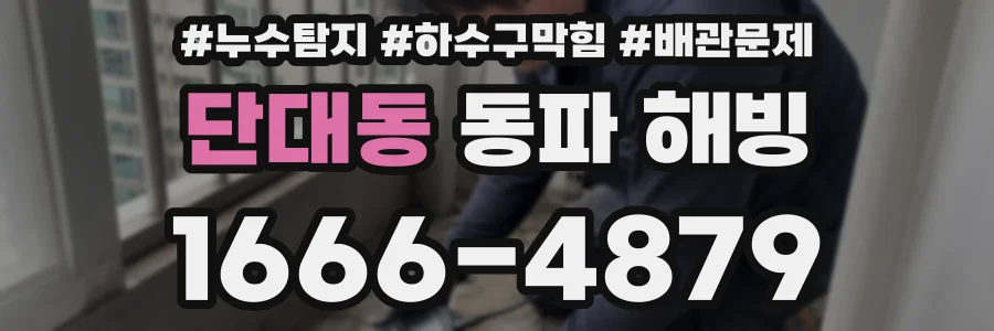 단대동 동파 해빙