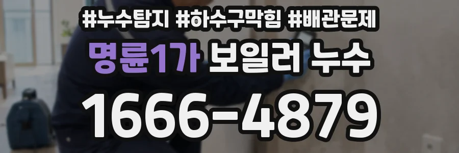 명륜1가 보일러 누수
