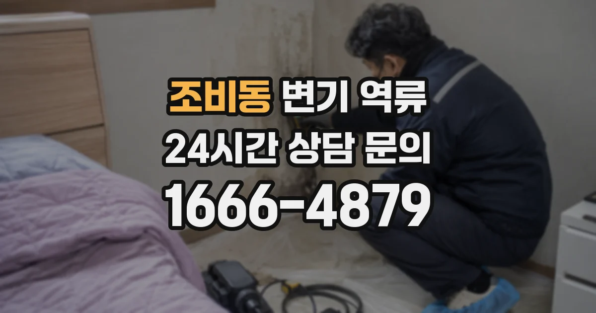 조비동 변기 역류