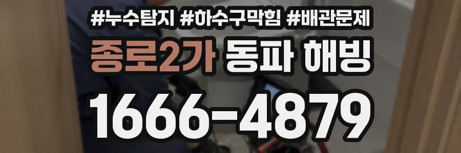 종로2가 동파 해빙