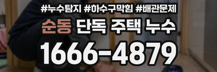 순동 단독 주택 누수