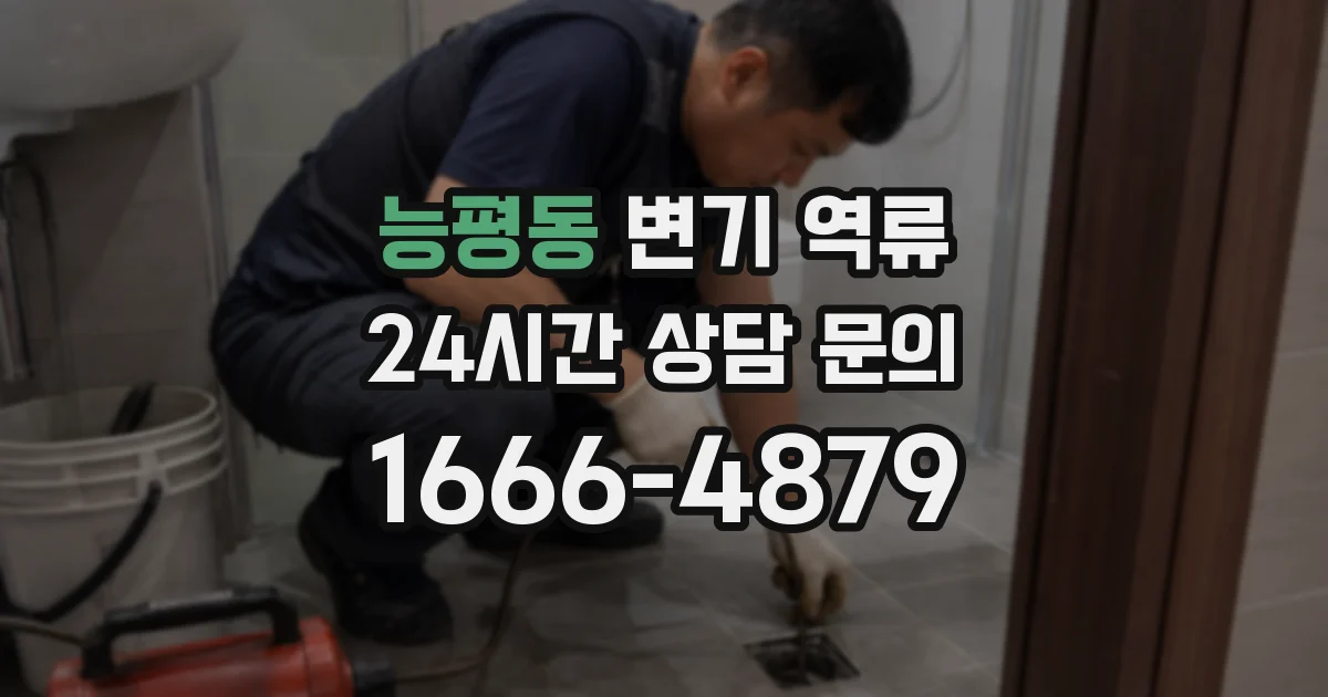 능평동 변기 역류