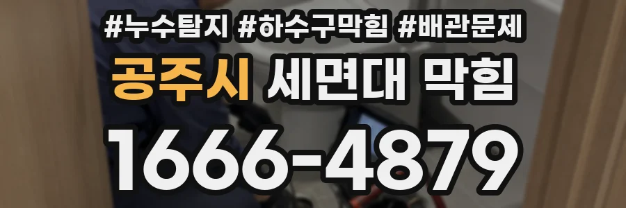 공주시 세면대 막힘