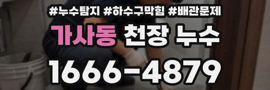 가사동 천장 누수