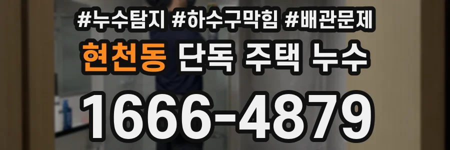 현천동 단독 주택 누수