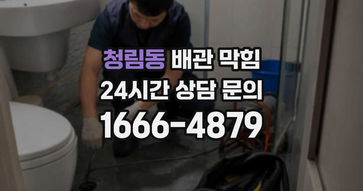 청림동 배관 막힘