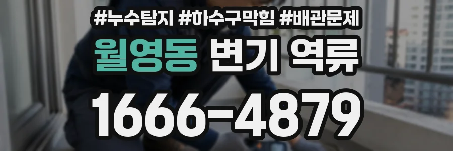 월영동 변기 역류