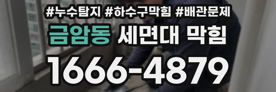 금암동 세면대 막힘