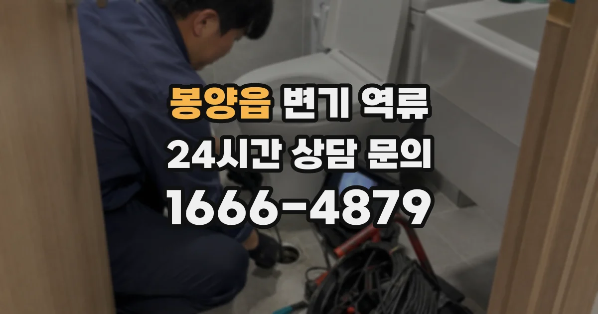 봉양읍 변기 역류