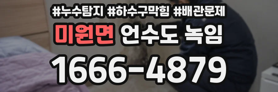 미원면 언수도 녹임