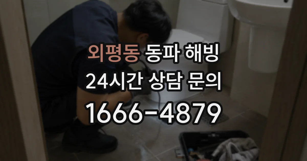 외평동 동파 해빙