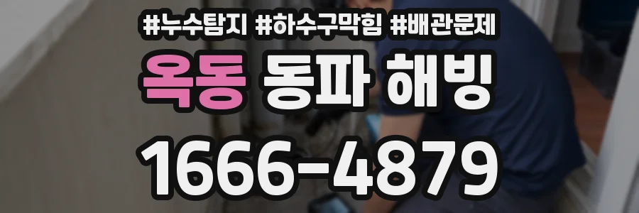 옥동 동파 해빙