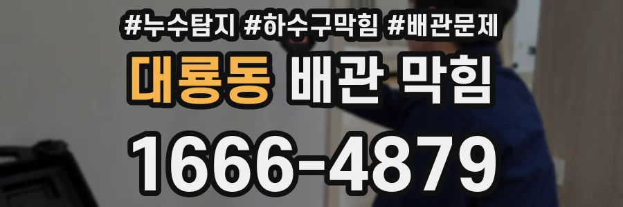 대룡동 배관 막힘