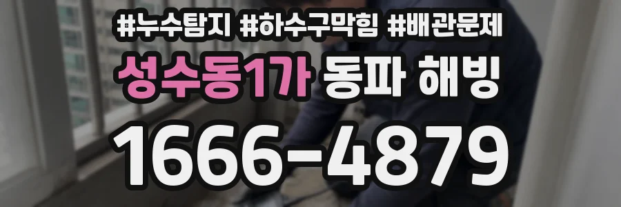 성수동1가 동파 해빙