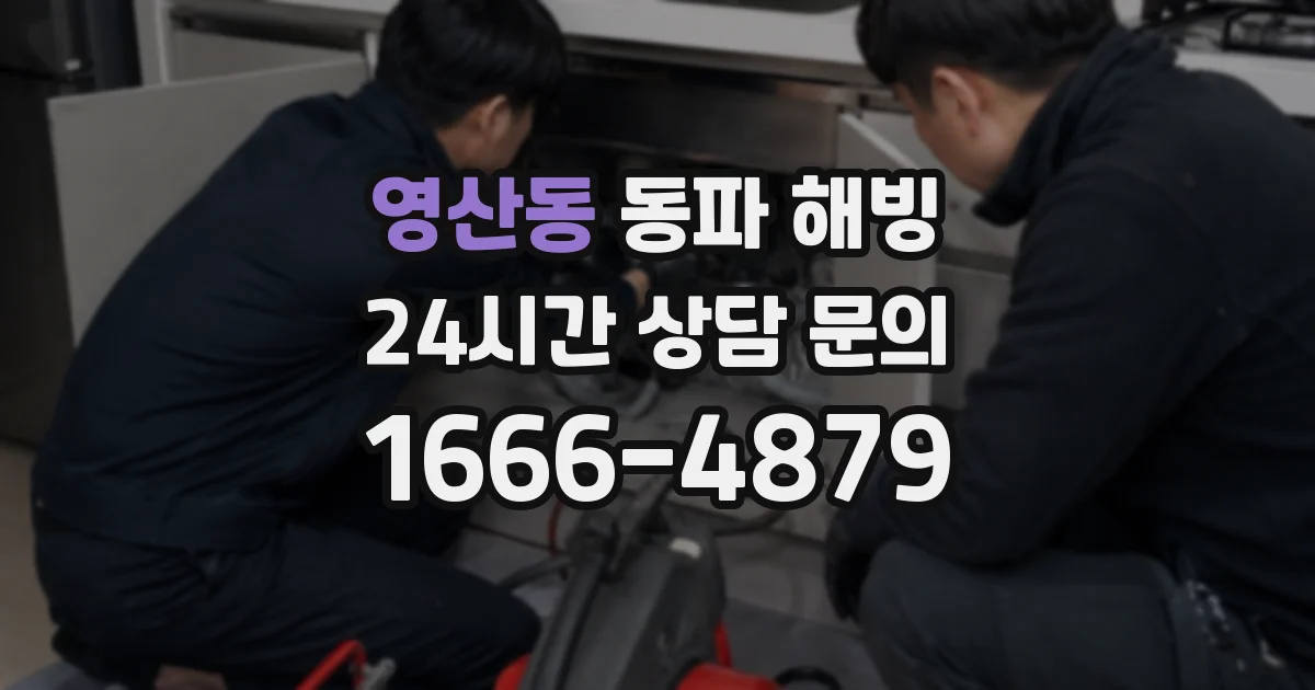 영산동 동파 해빙