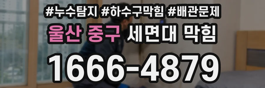 울산 중구 세면대 막힘