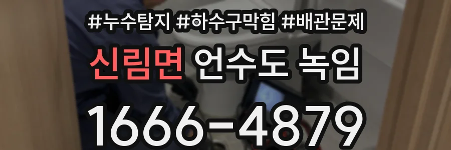 신림면 언수도 녹임
