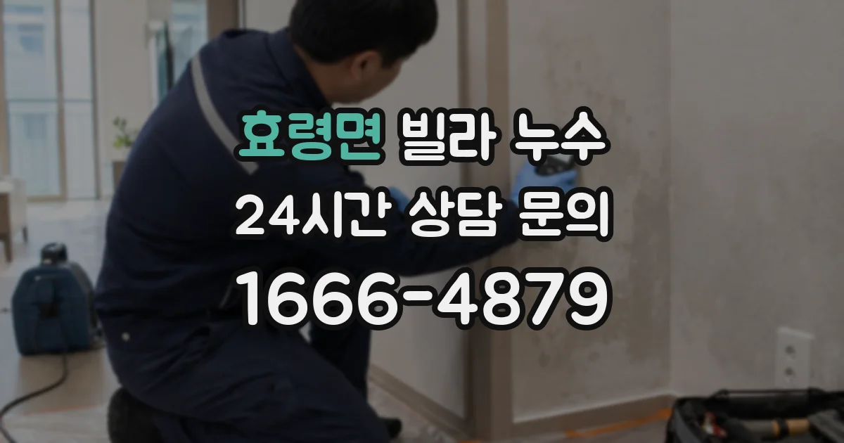 효령면 빌라 누수