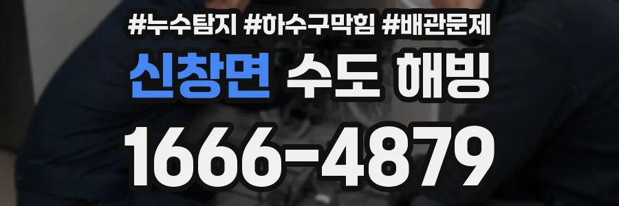 신창면 수도 해빙
