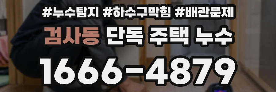 검사동 단독 주택 누수