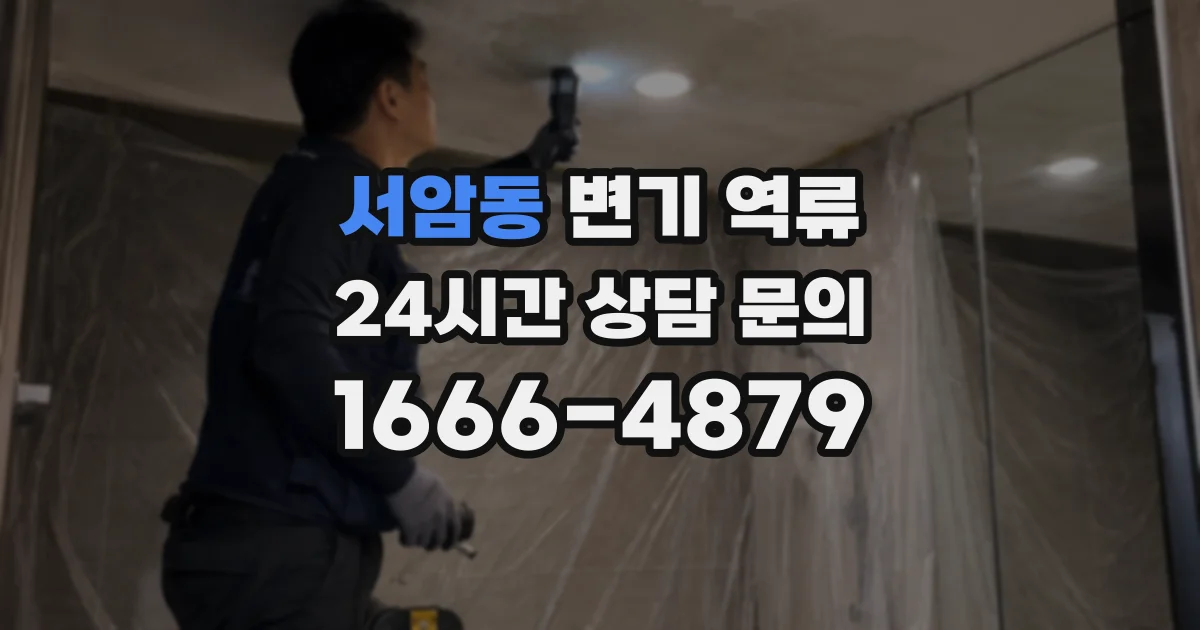 서암동 변기 역류