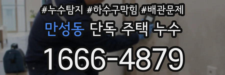 만성동 단독 주택 누수