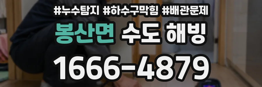 봉산면 수도 해빙