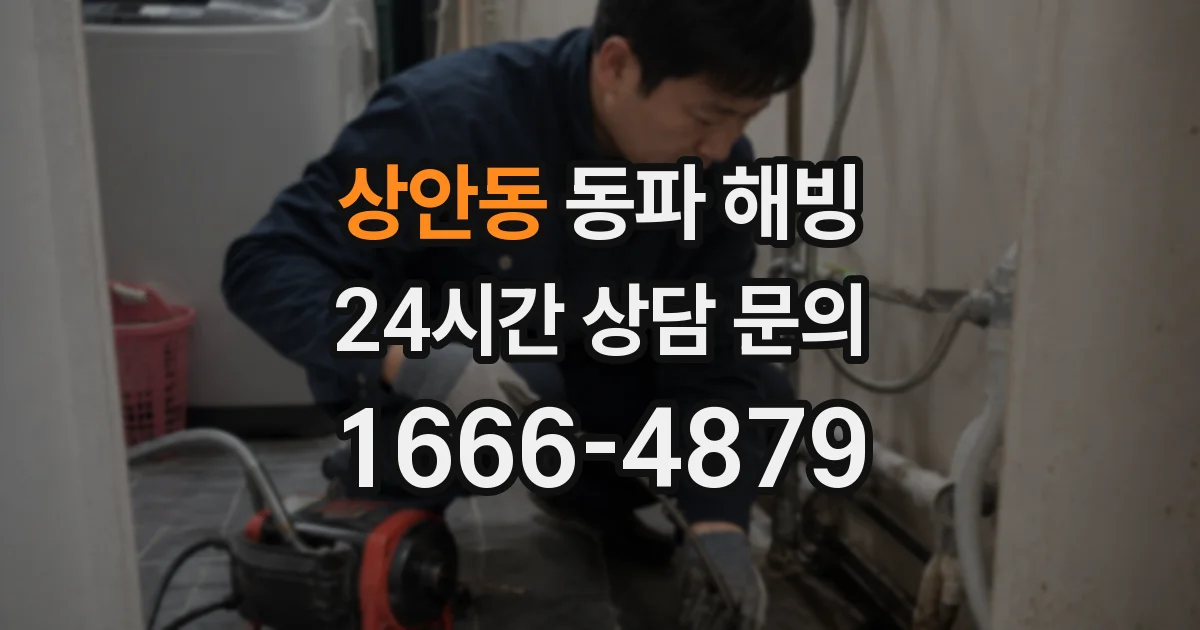 상안동 동파 해빙
