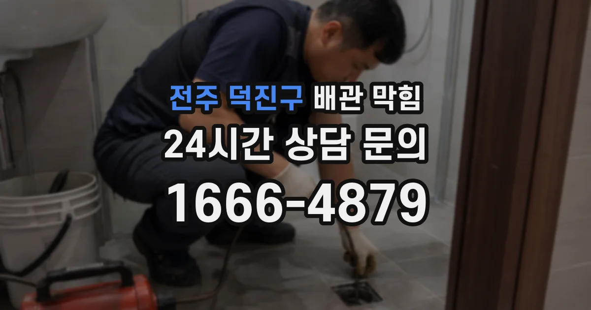 전주 덕진구 배관 막힘