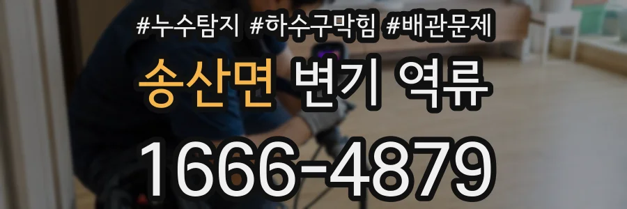 송산면 변기 역류