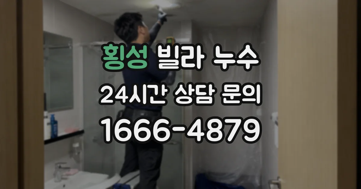 횡성 빌라 누수