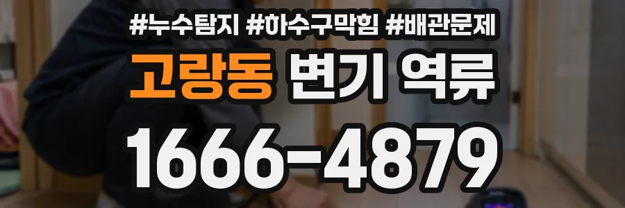 고랑동 변기 역류
