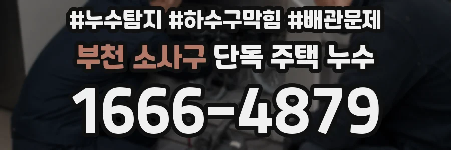 부천 소사구 단독 주택 누수