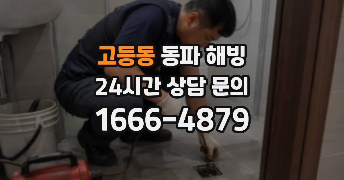 고등동 동파 해빙