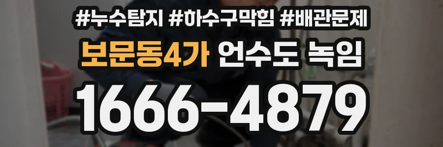 보문동4가 언수도 녹임