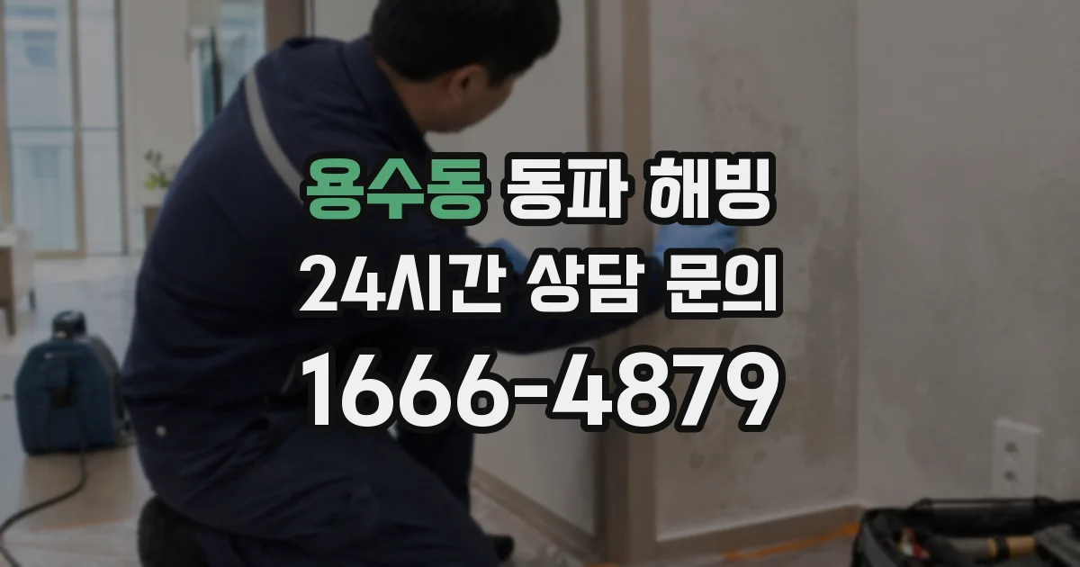 용수동 동파 해빙