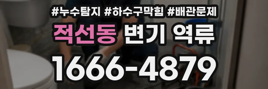 적선동 변기 역류
