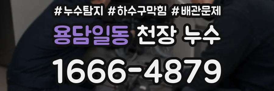 용담일동 천장 누수