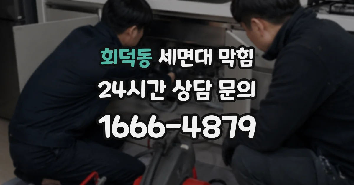 회덕동 세면대 막힘