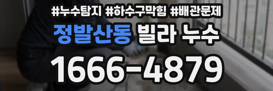 정발산동 빌라 누수