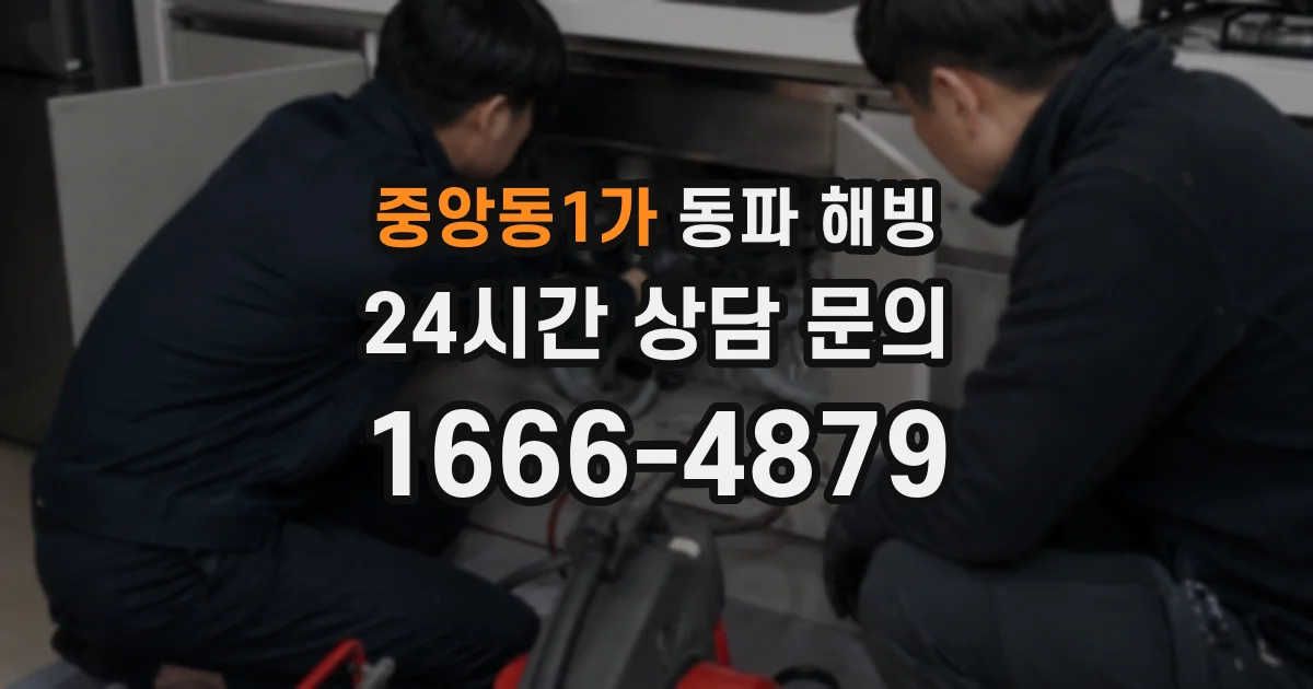 중앙동1가 동파 해빙