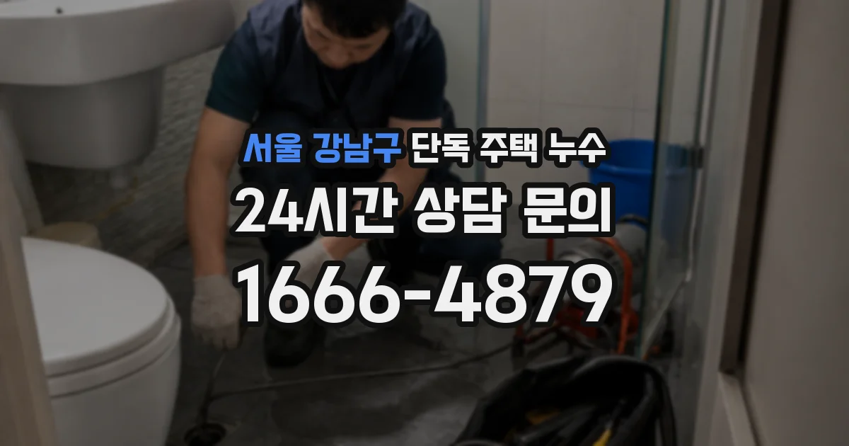 서울 강남구 단독 주택 누수