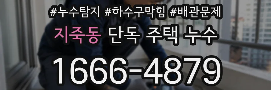 지죽동 단독 주택 누수