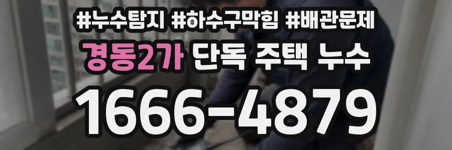경동2가 단독 주택 누수